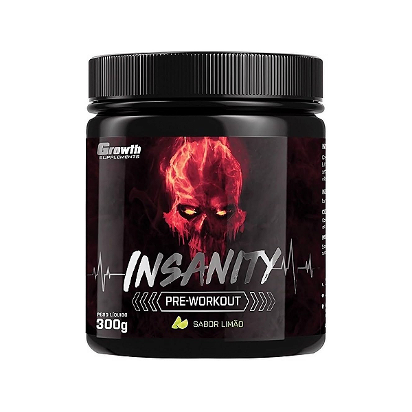 Pré-treino Insanity (300g) Original - Growth Supplements