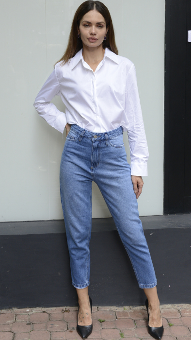 Calça Jeans Mom Livia