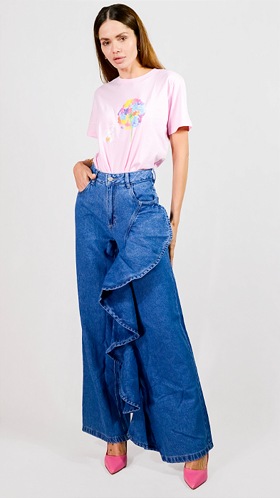 Calça wide leg Liz