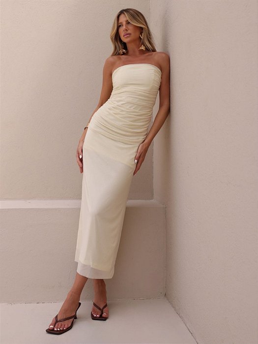 VESTIDO TOMARA QUE CAIA MELISSA TULE
