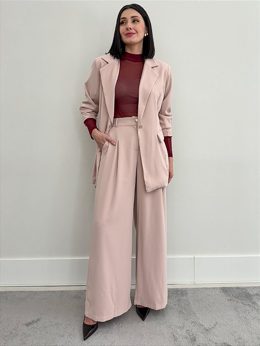 CONJUNTO MORGANA - BLAZER E CALÇA EM ALFAIATARIA