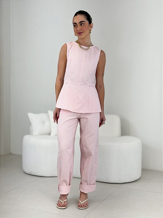 CALÇA JEANS BALLOON FEMININA