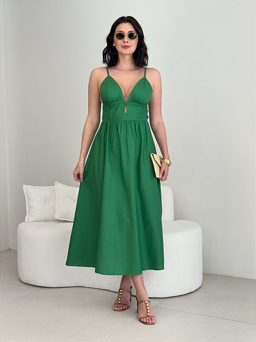 VESTIDO MIA ACINTURADO DECOTE NAS COSTAS