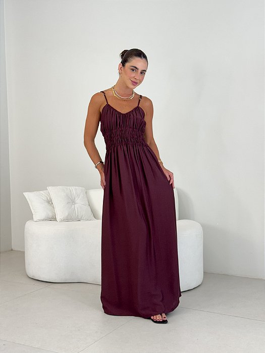 VESTIDO LONGO AMELIA LASTEX