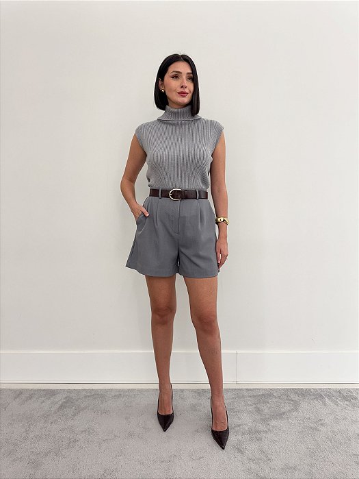 Regata Tricot Gola Alta Toque Cachemir Eugenia