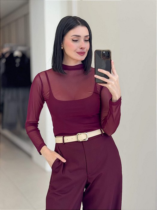 Blusa de Tule Feminina Sofia