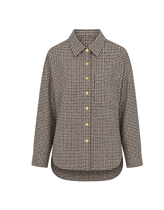 Camisa Feminina Max Shirt Sonho Pied Poule