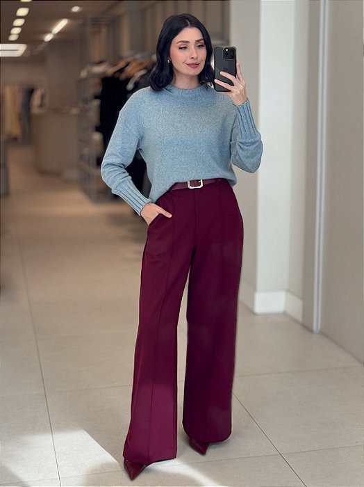 Blusa de Tricot Clássica Confortável Amelie