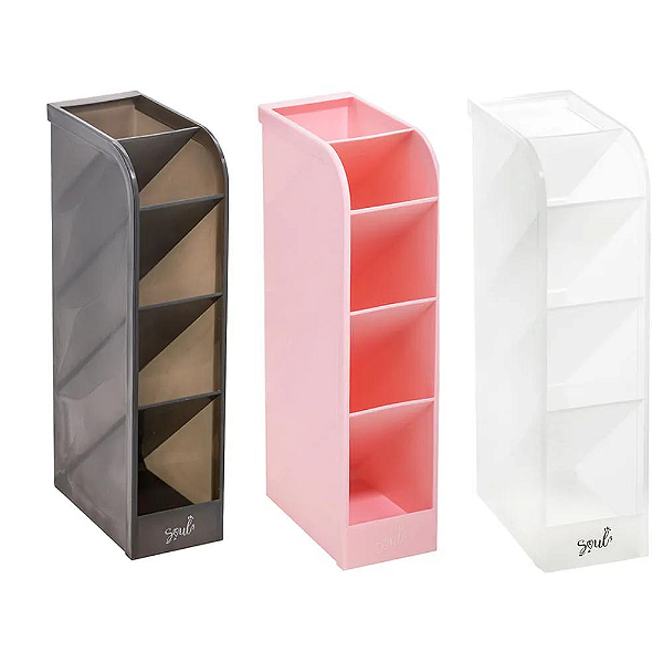 Porta Lápis e Organizador Multiuso com Divisorias - BRW