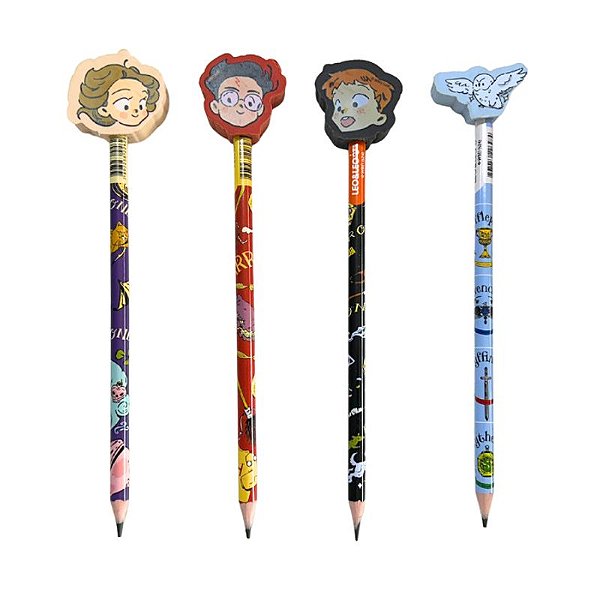 Harry Potter HB com Borracha Decorada no Topo - Leo&Leo