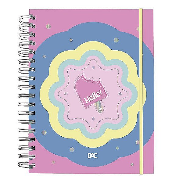 Caderno Smart Colegial Hello 80 Fls Reposicionáveis 90g - DAC
