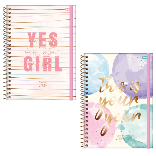 Planner Espiral  2024  La Creme - Jandaia
