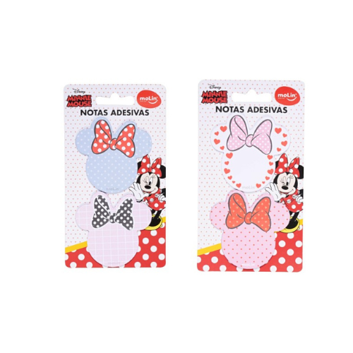 Bloco de  Notas Adesivas da Minnie com 2 Unidades - Molin