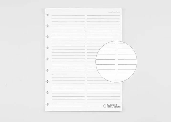 Refil Médio Anotação Inteligente 90g/m² 50 Folhas - Caderno Inteligente