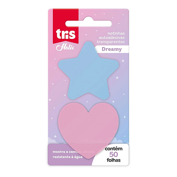 Notas Autoadesivas Transparentes Holic Dreamy - Tris