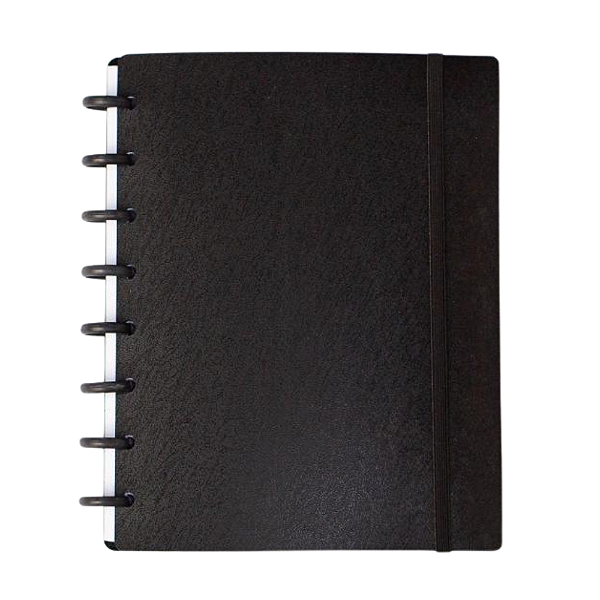 Caderno de Discos Basic Black - Colegial (9 furos) - Disco G