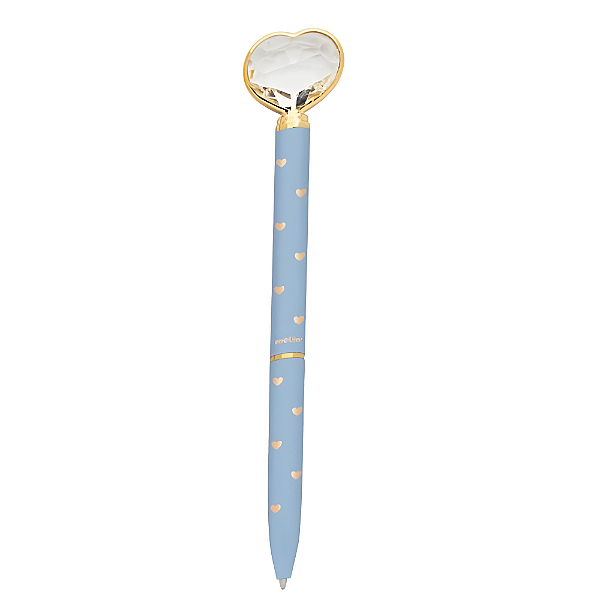 Caneta Esferográfica Coração de Diamante Air Blue - Molin