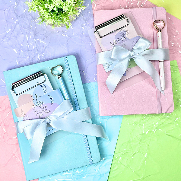 Kit Papelaria Presente Dia das Mães - Tons Pastel