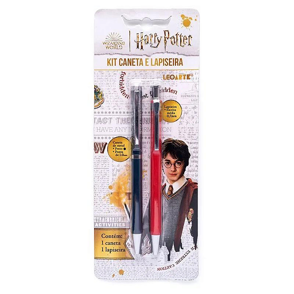 Kit Office Harry Potter C/1 Caneta E 1 Lapiseira