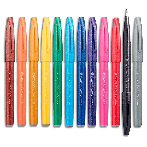 Caneta Brush Sign - Pentel