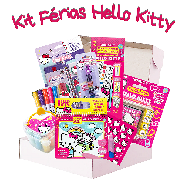 Caixa De Férias Brincando Com Hello Kitty - Leonora