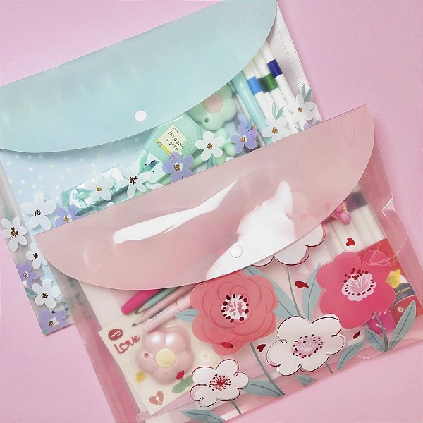 Kit de Papelaria Flowers - Grande