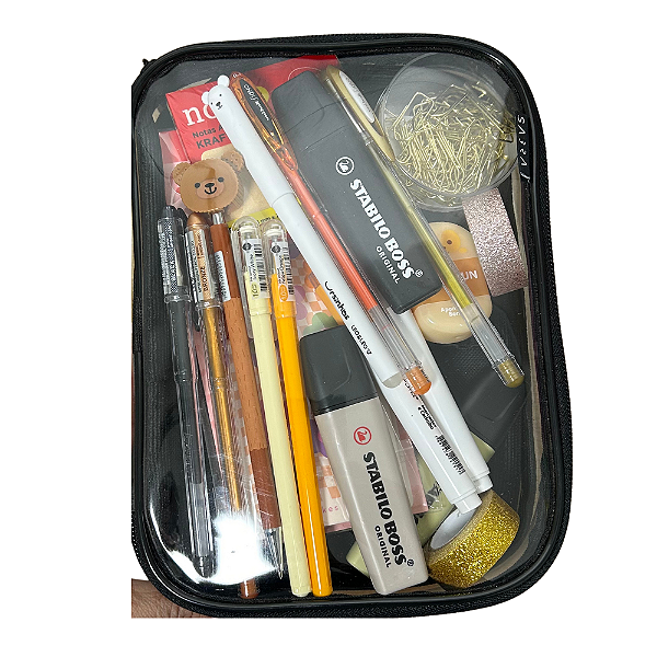 Estojo 100 Pens Completo - Cristal Aesthetic