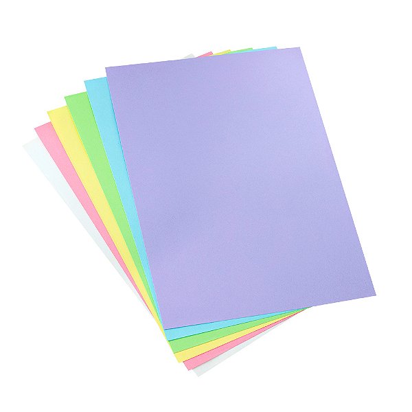 Bloco Criativo A4 Tons Pastel 6 Cores 120g com 25 Fls - BRW