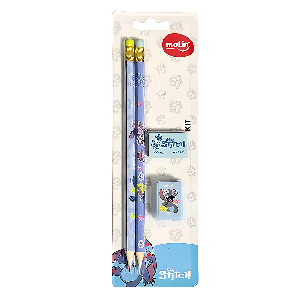Kit Escolar Stitch 4 itens -  Molin