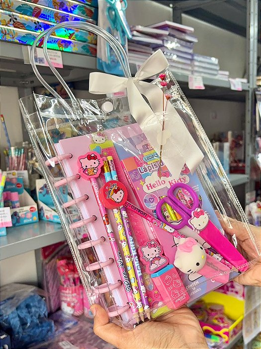 Kit de Papelaria Hello Kitty And Friends – Presente Dia das Crianças