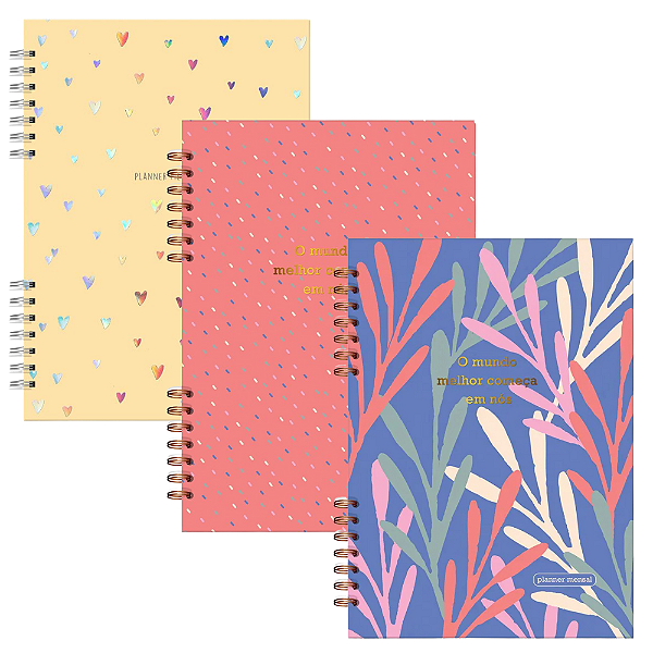 Planner Mensal Compacto Não Datado - Finaideia