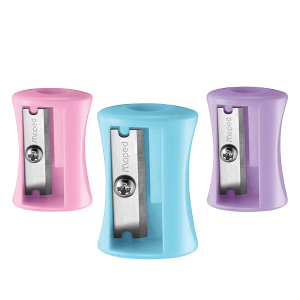Apontador Ergonomico Vivo Pastel 1 Furo Cores Sortidas - Maped