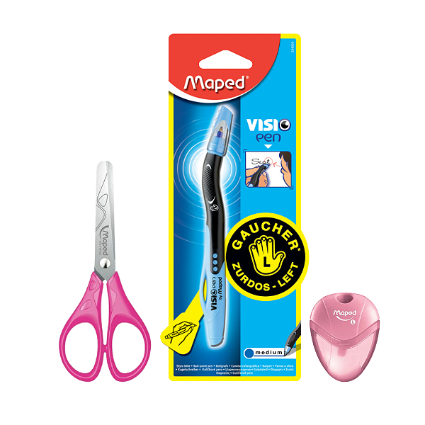 Kit Canhoto Caneta Visio Pen 3 Peças - Maped