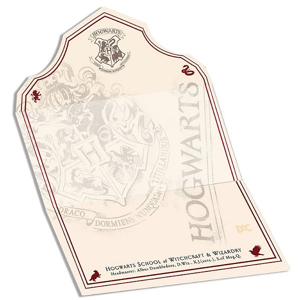Bloco Papel de Cartas Harry Potter 48 Folhas - DAC