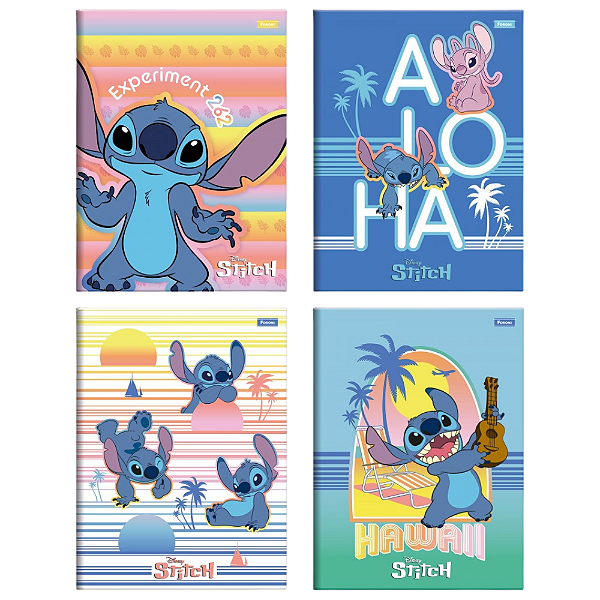 Caderno Brochurao Stitch 80 Fls- Foroni