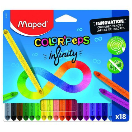 Lápis de Cor Color'Peps Infinity 18 Cores - Maped
