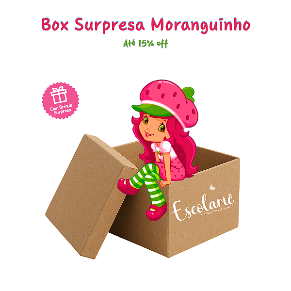 Box Surpresa de Papelaria Moranguinho
