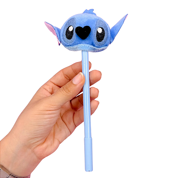 Caneta Gel de Pelúcia Stitch
