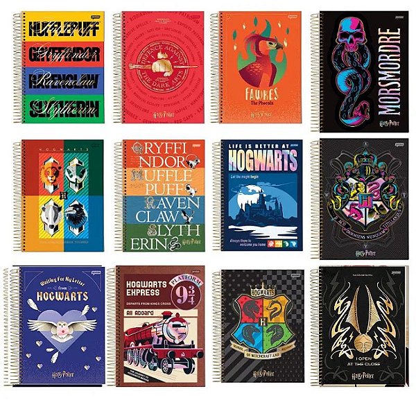 Caderno Anotações Capa Dura 80 Fls Harry Potter - Jandaia