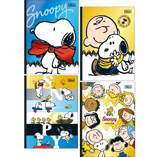 Caderno Brochura Colegial Snoopy 160F - Tilibra