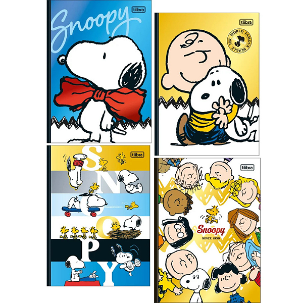 Caderno Brochura Colegial Snoopy 80F - Tilibra