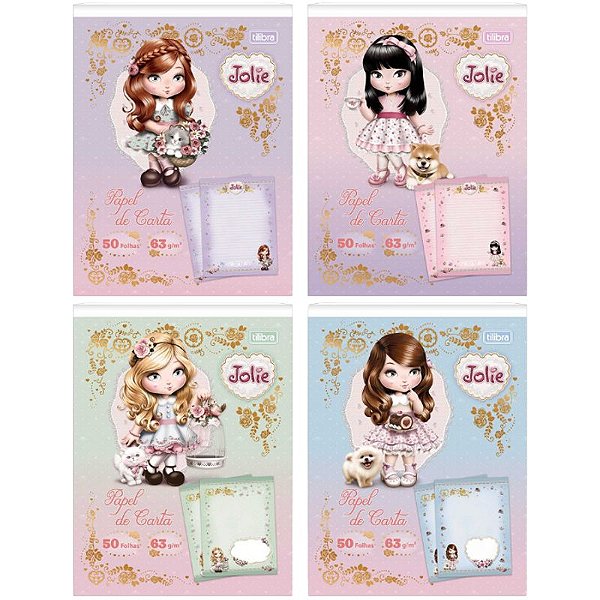 Bloco Papel de Carta Jolie 50 Folhas - Tilibra