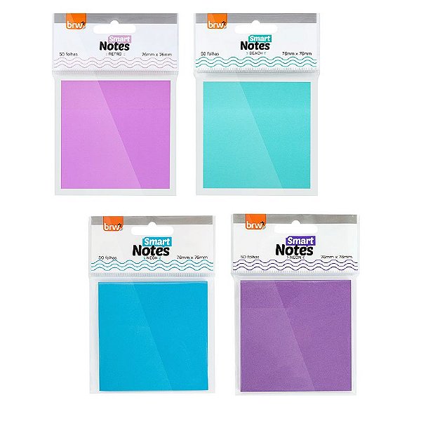 Bloco de Notas Adesivas 76x76mm 50fls - BRW
