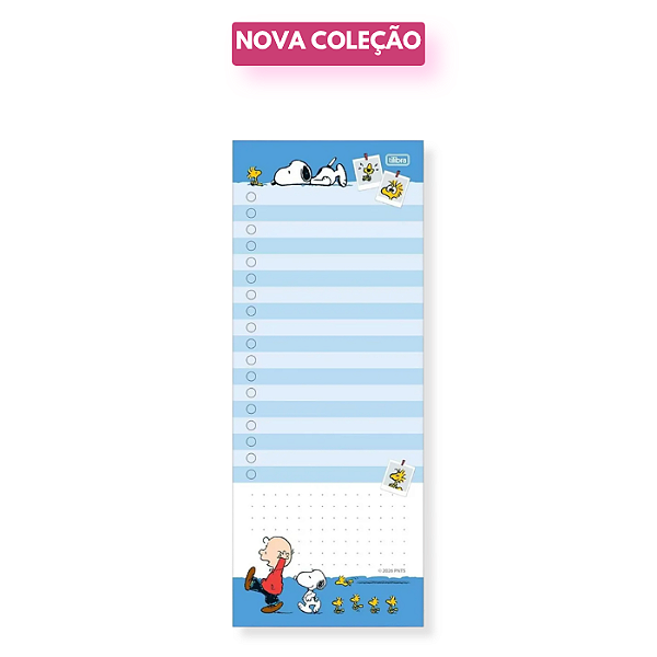 Bloco Tilembrete G Snoopy 82x209mm 50 Fls - Tilibra