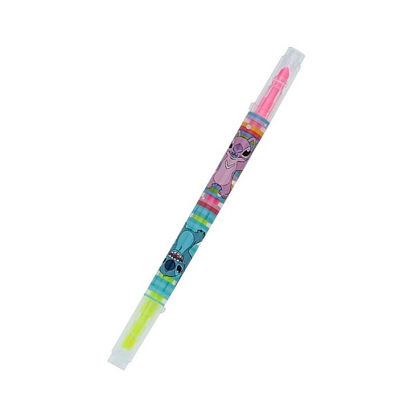 Marca Texto Ponta Dupla Fluorescente Stitch - Molin