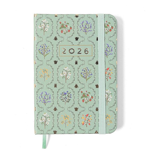Agenda Planner 2026 Jardim Semanal 9x13 Verde - Cicero