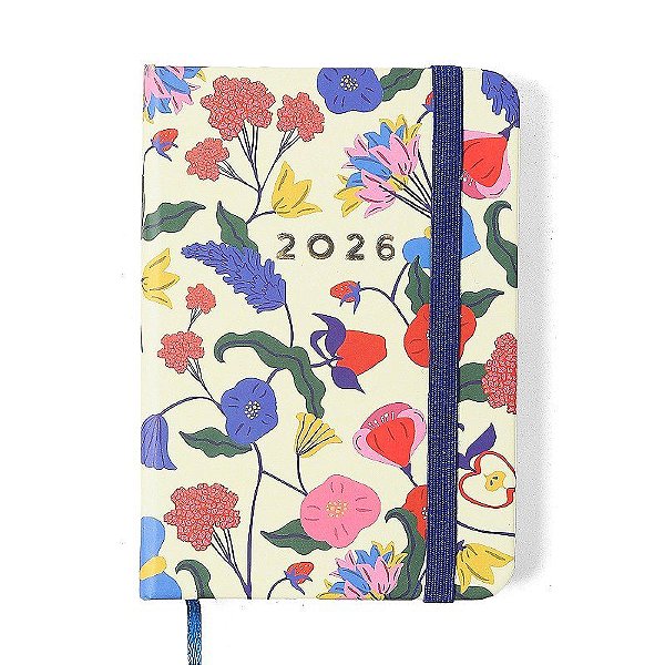 Agenda Planner 2026 Doce Florada Semanal 9x13 Off White - Cicero