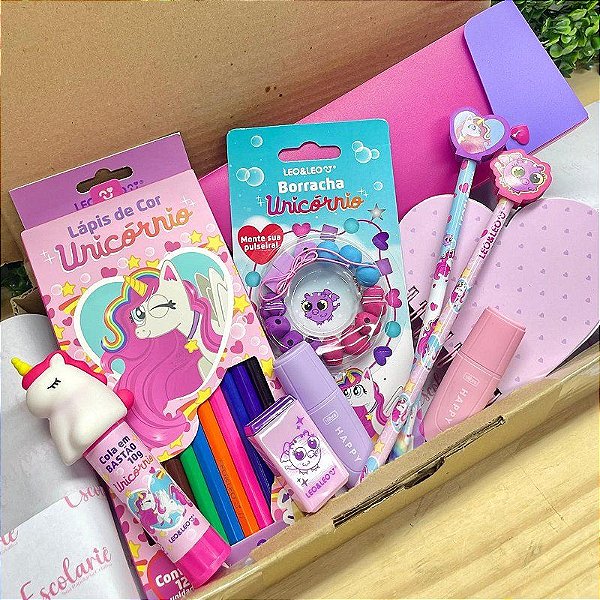 Mini Box Surpresa - Tema Unicórnio
