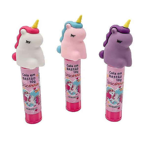 Cola Bastão Decorada Unicórnio 10g - Leo&Leo