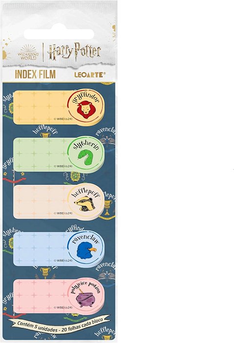 Index Film Harry Potter com 5 Blocos de 20 Fls - Leoarte